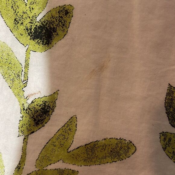 Orvis Vintage 1990s Y2K Retro Style A Line White Floral Cotton Skirt XS - Picture 9 of 15